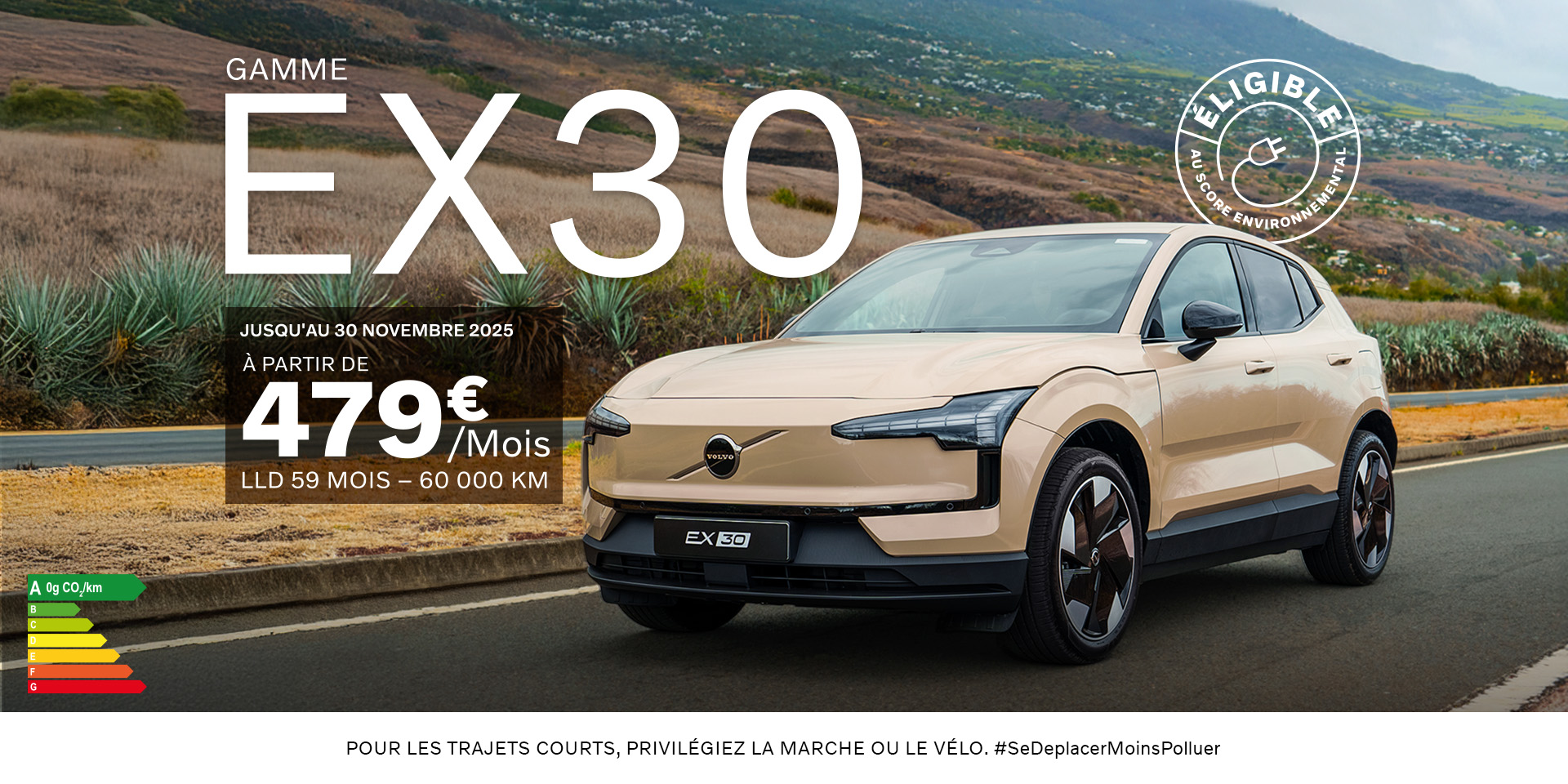 Volvo Réunion : Offre Volvo EX30 - Octobre et Novembre 2025